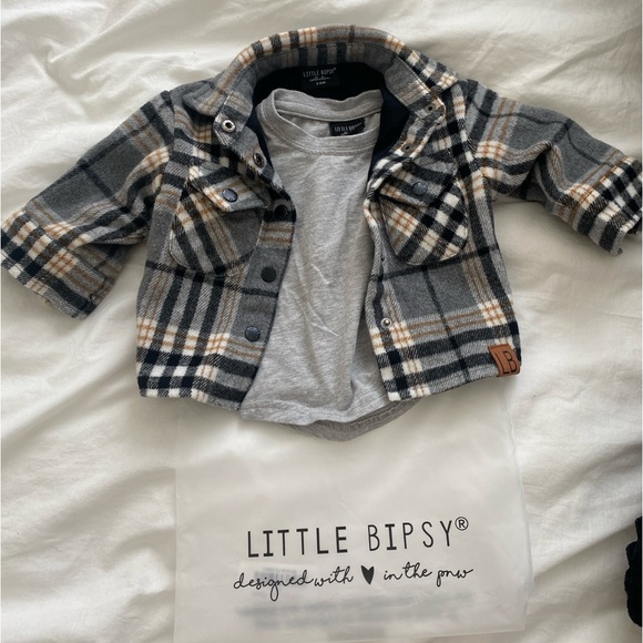 Baby flannel Jacket - soft and lined - Picture 1 of 5